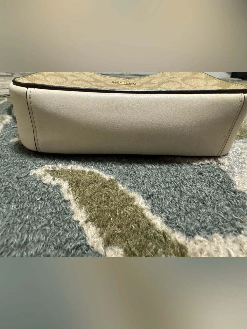 COACH Signature Canvas Crossbody Bag in Beige